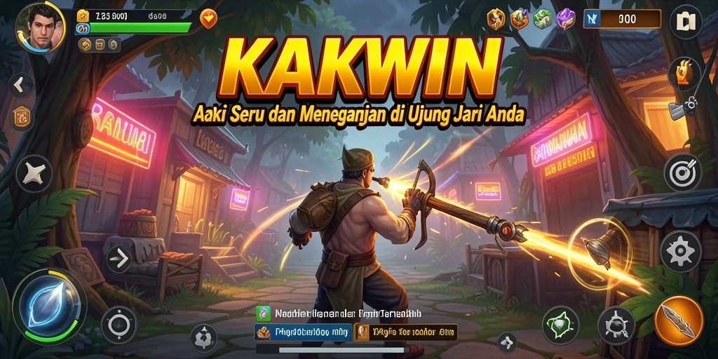Tangkapan layar gameplay KAKWIN dengan adegan pertempuran yang intens.