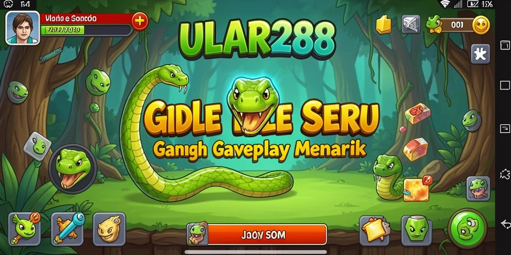 Tampilan gameplay ULAR288 dengan mekanik Idle yang menarik.