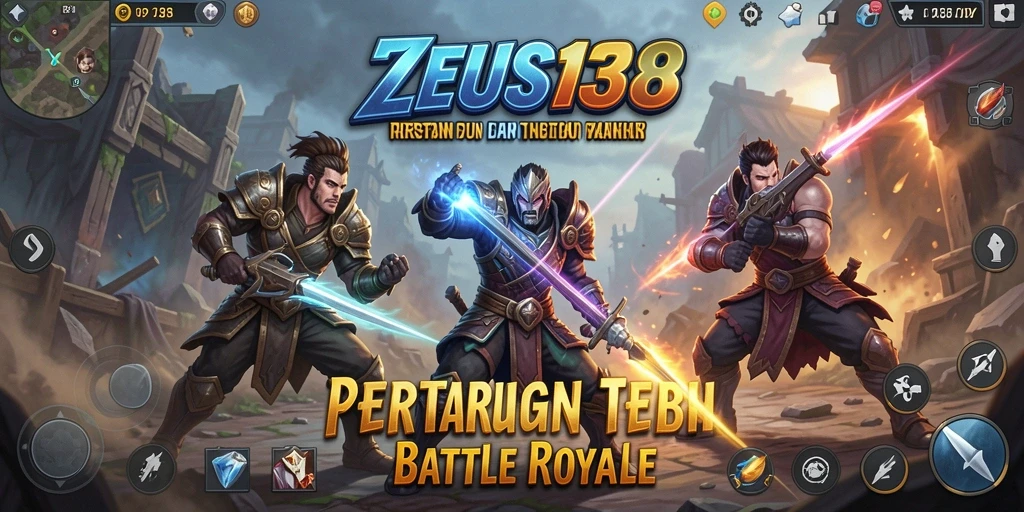 Screenshot dari gameplay seru di ZEUS138 Battle Royale.